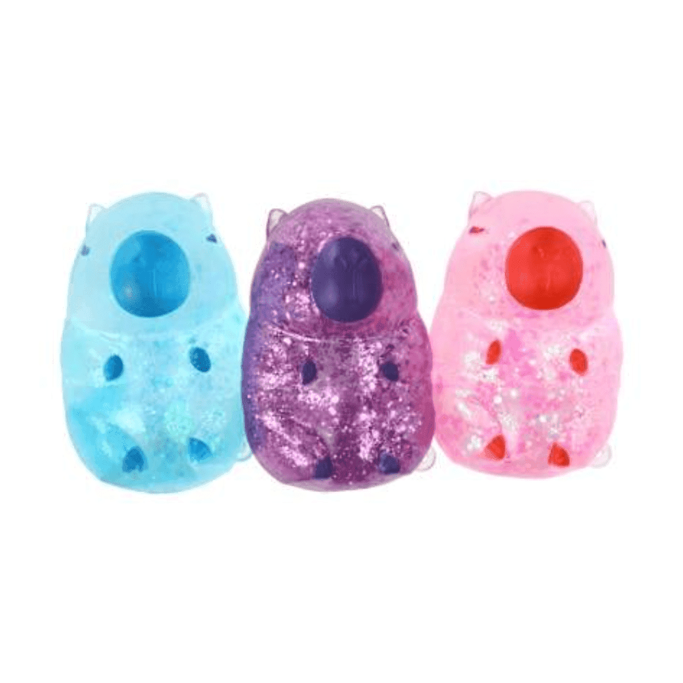 ORB Curiosities™ Sparklee Capybara – Glitter Squishy Sensory Toy