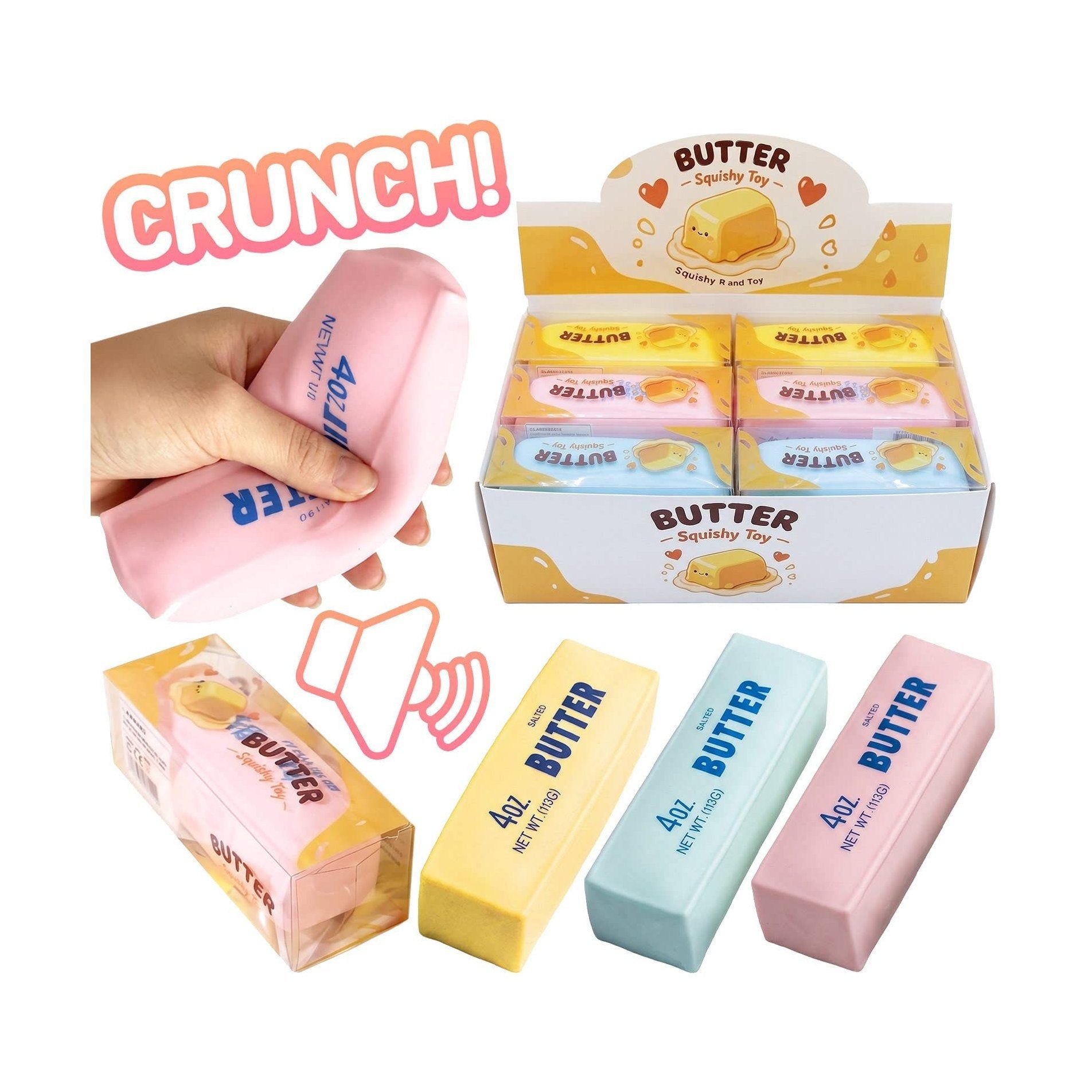 Butter Crunchy Bead Squishy Toy