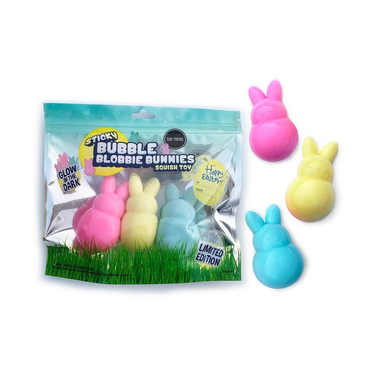 Top Trenz Sticky Bubble Blobbies – Bunny Edition
