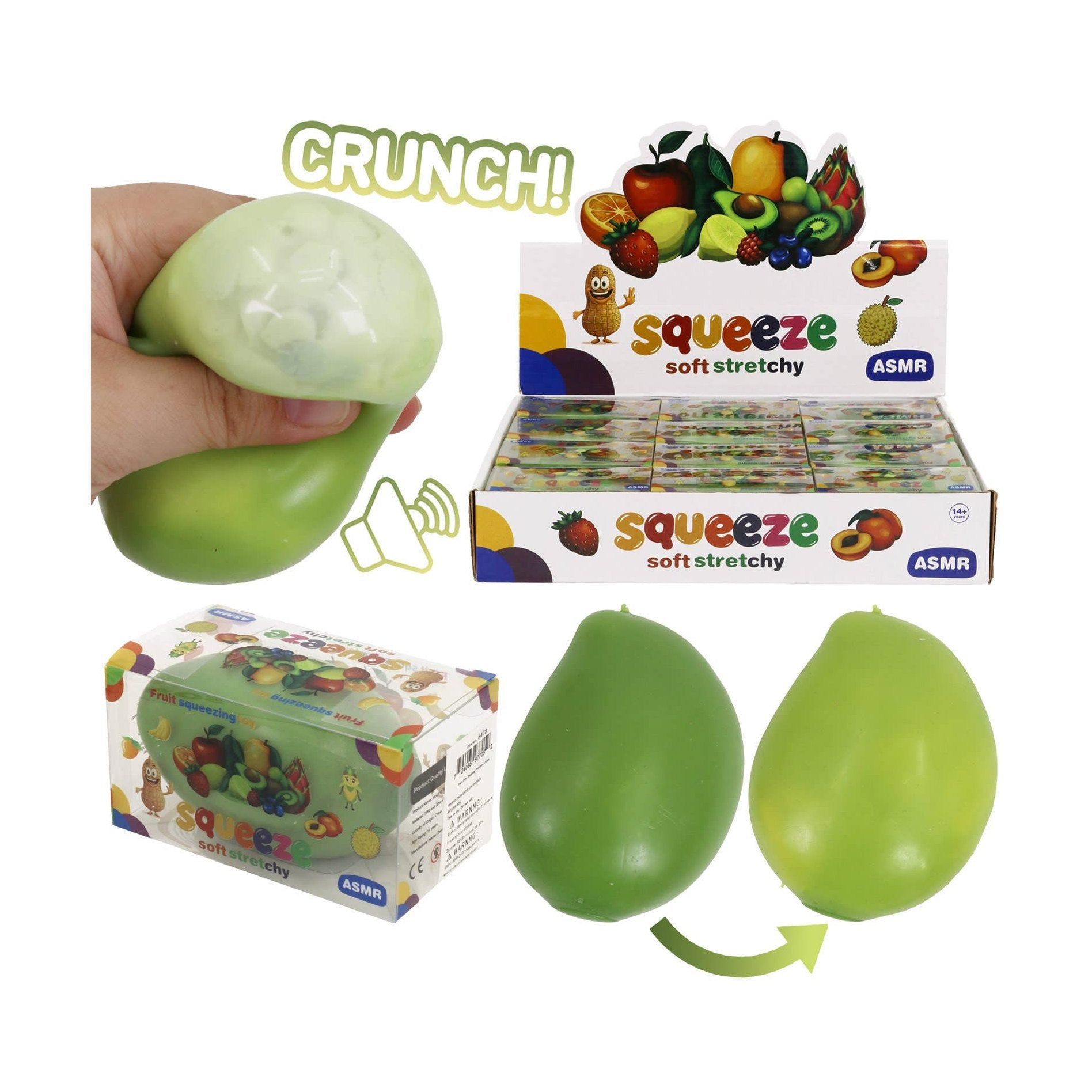 Color-Changing Mango Crunchy Bead Slime Filled TPR Squishy - ONE SIZE / GREEN