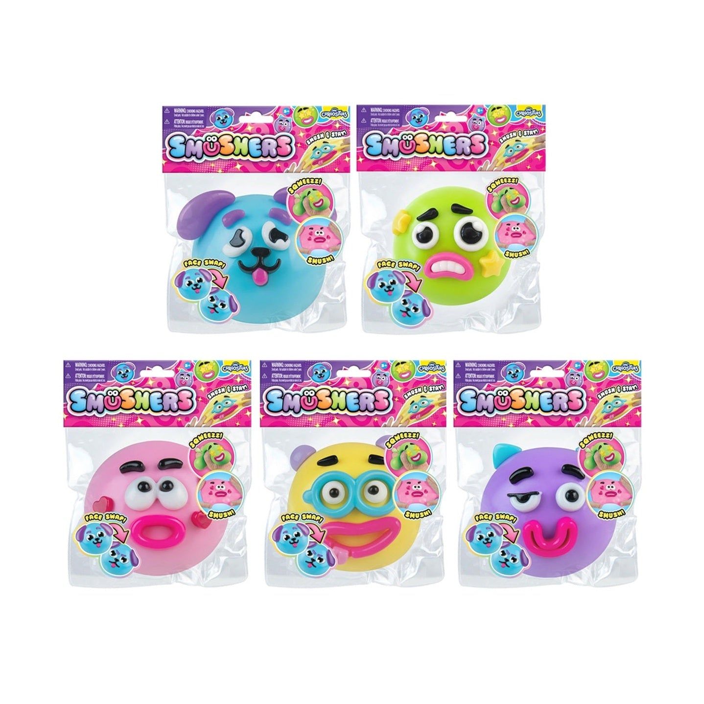 ORB Curiosities Smushers Toy Bling Bag (1pc) - Assorted