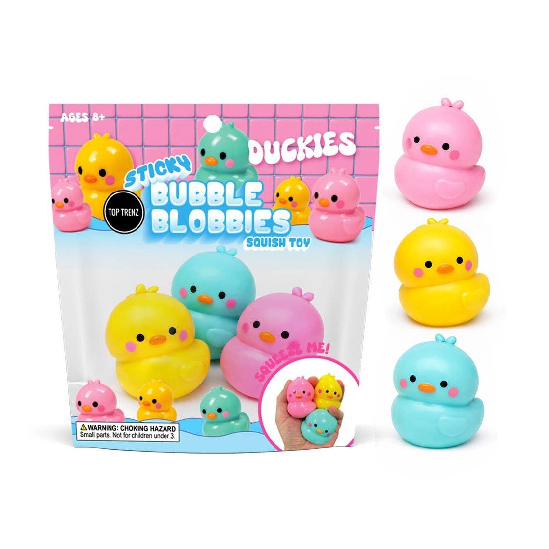 Top Trenz Sticky Bubble Blobbies – Ducks (3-Pack)